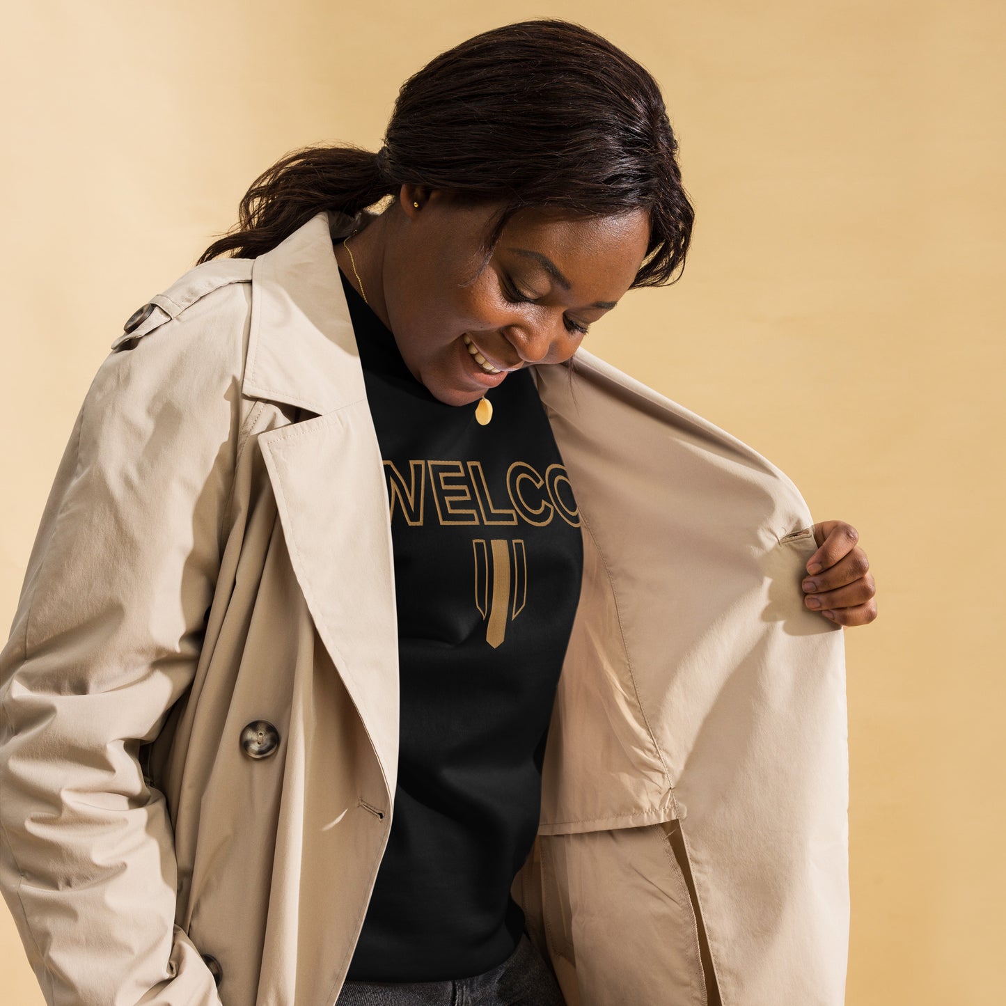 Unisex Premium Sweatshirt Golden Embroidery