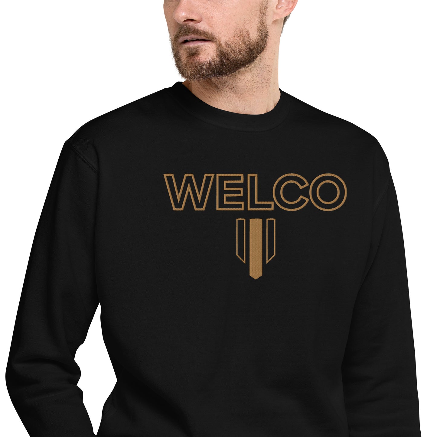 Unisex Premium Sweatshirt Golden Embroidery