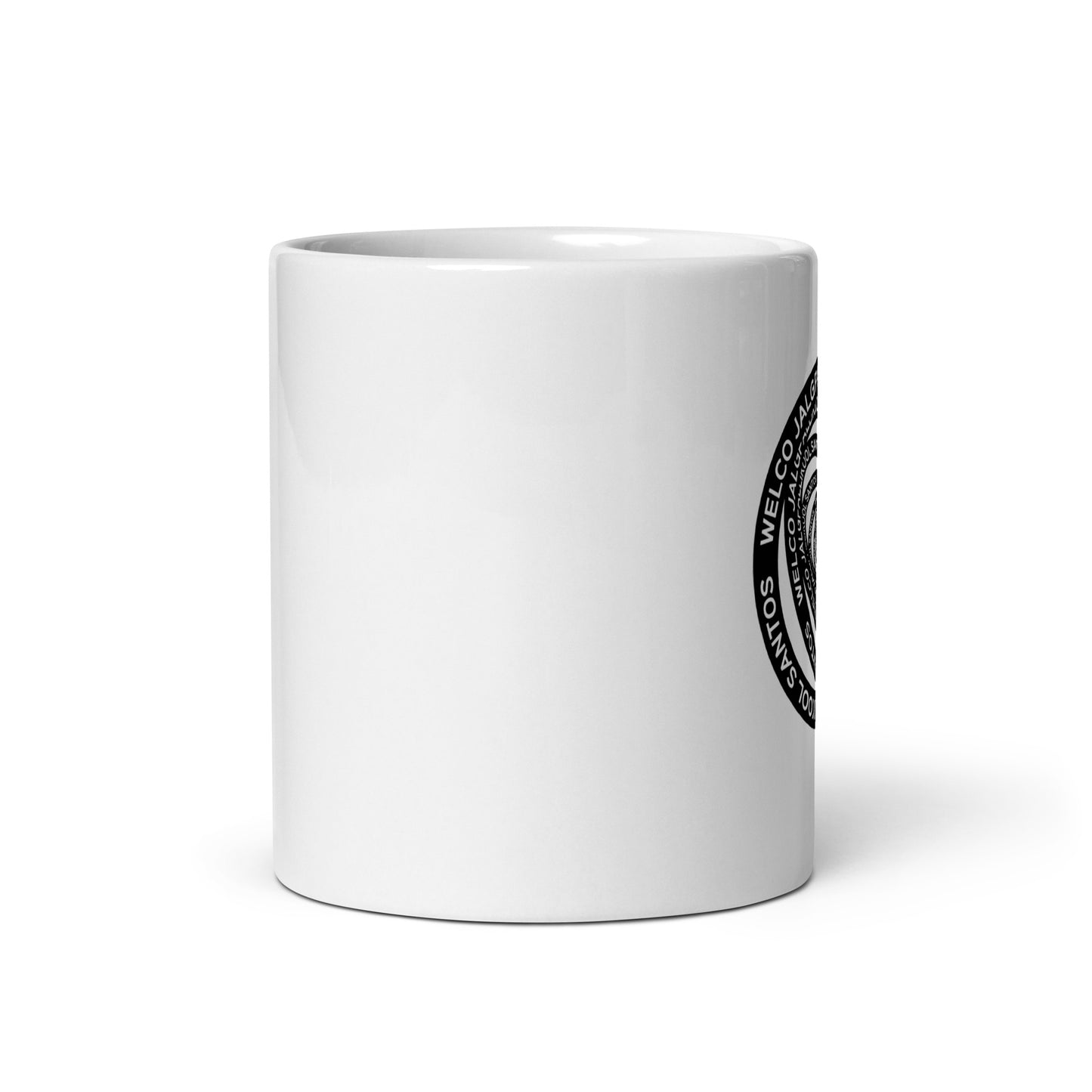 White glossy mug Santos